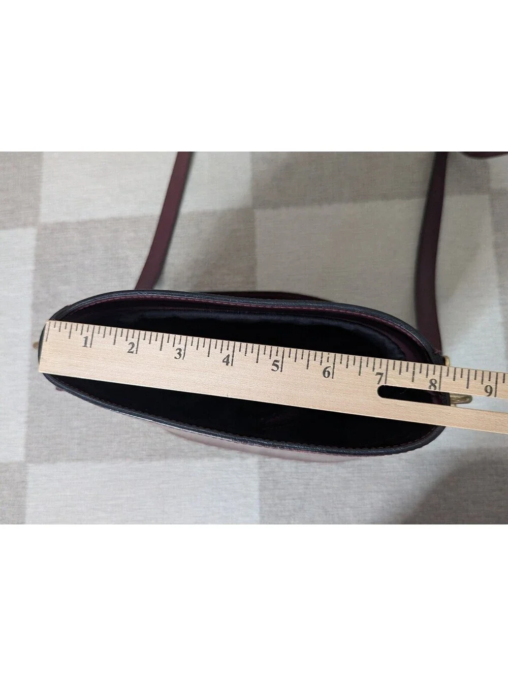 Firmin Made in Italy burgundy leather bucket bag
